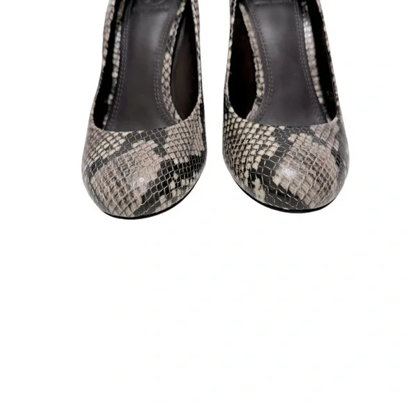 TORY BURCH Astoria Snakeskin Print Wedge Shoe Sz 8 - Picture 6 of 13